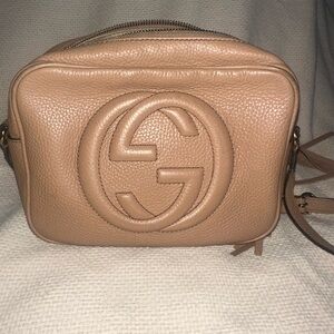 Gucci Beige Leather Crossbody Bag